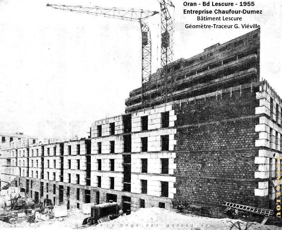 Oran - Cite Lescure - En construction- 1955.jpg